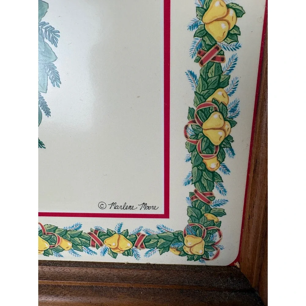 Vintage Pimpernel 12 Days of Christmas Wood Serving Tray Marlene‎ Moore England